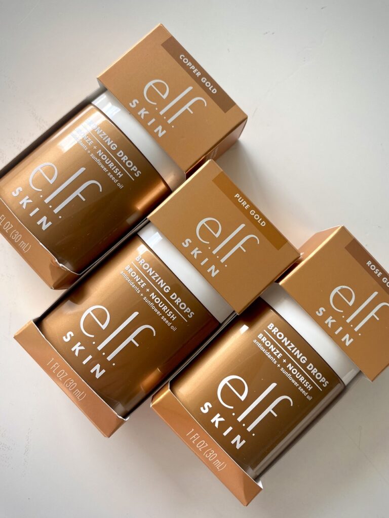 Elf bronzing promo drops