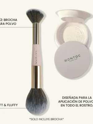 Brocha B72 Individual Doble Humide para Polvo